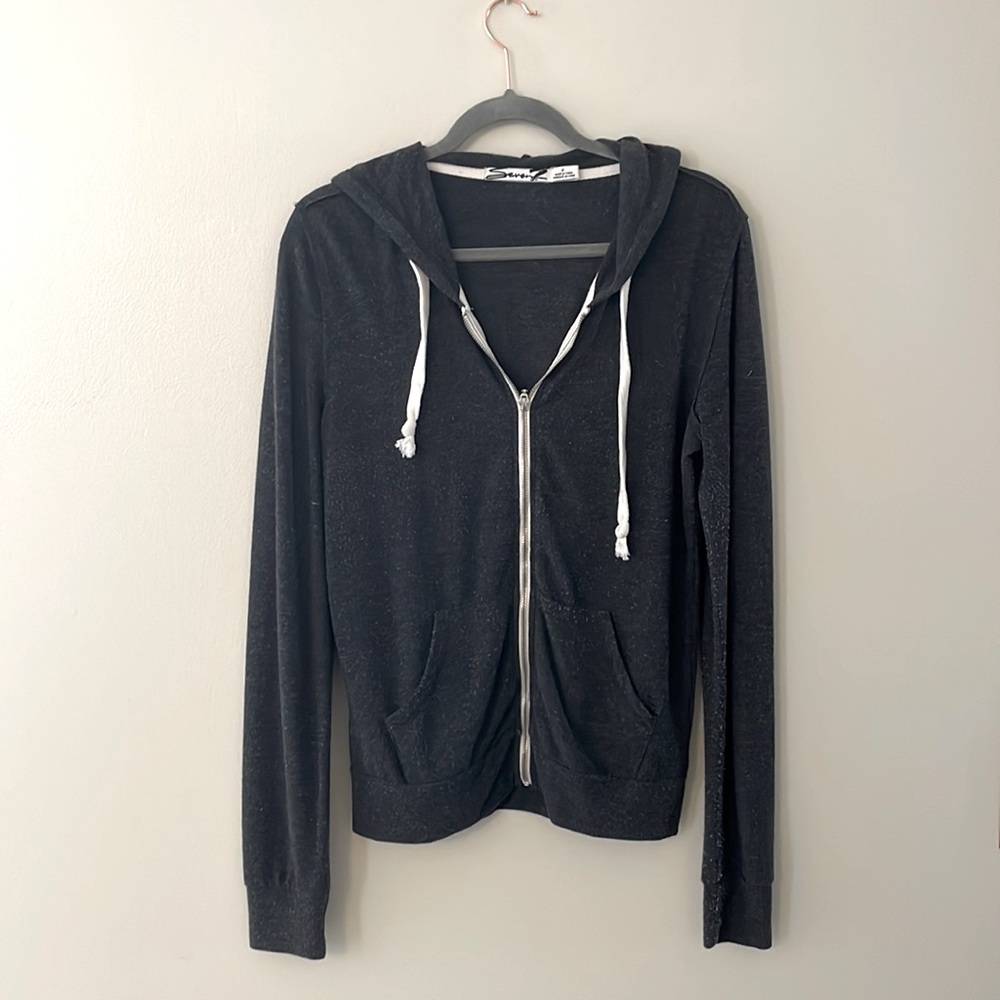 Seven gray zip up jacket